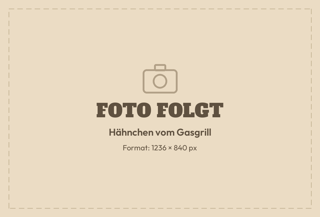 Hähnchen vom Gasgrill