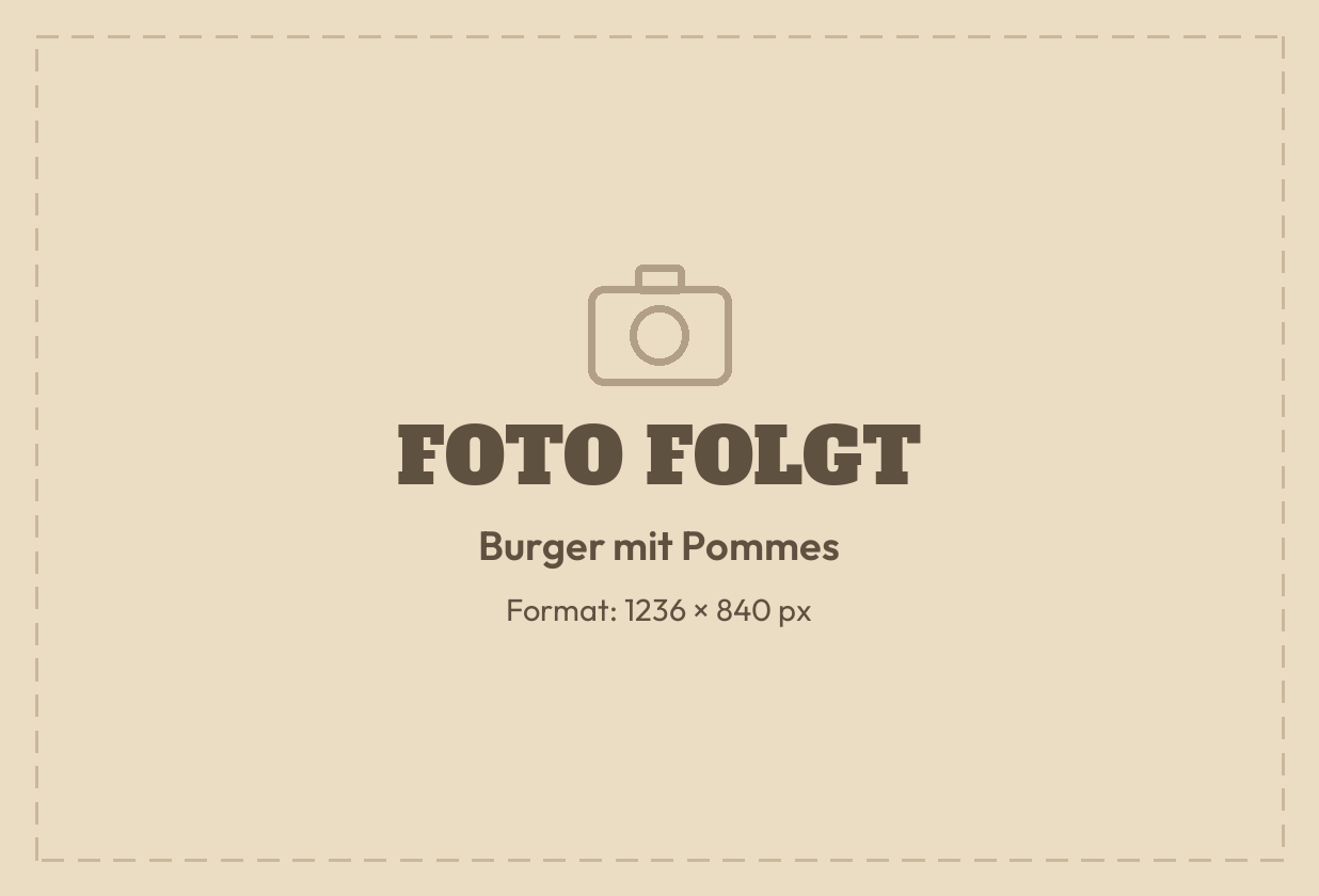Burger mit Pommes
